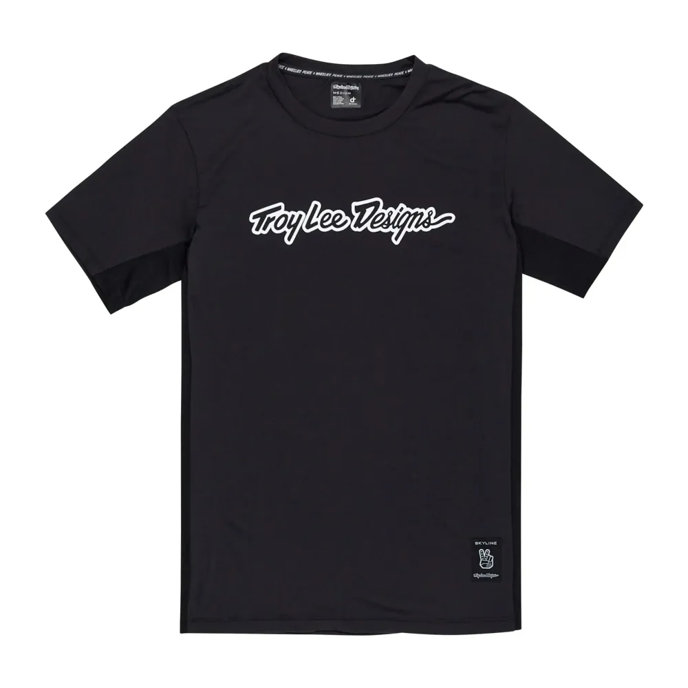 uPRISE Bikes Troy Lee Designs Skyline Ride Men's Short Sleeve Jersey - Signature Black | Price match, 365 day return s, 18-Month Warranty, Finance Available & Free UK Delivery