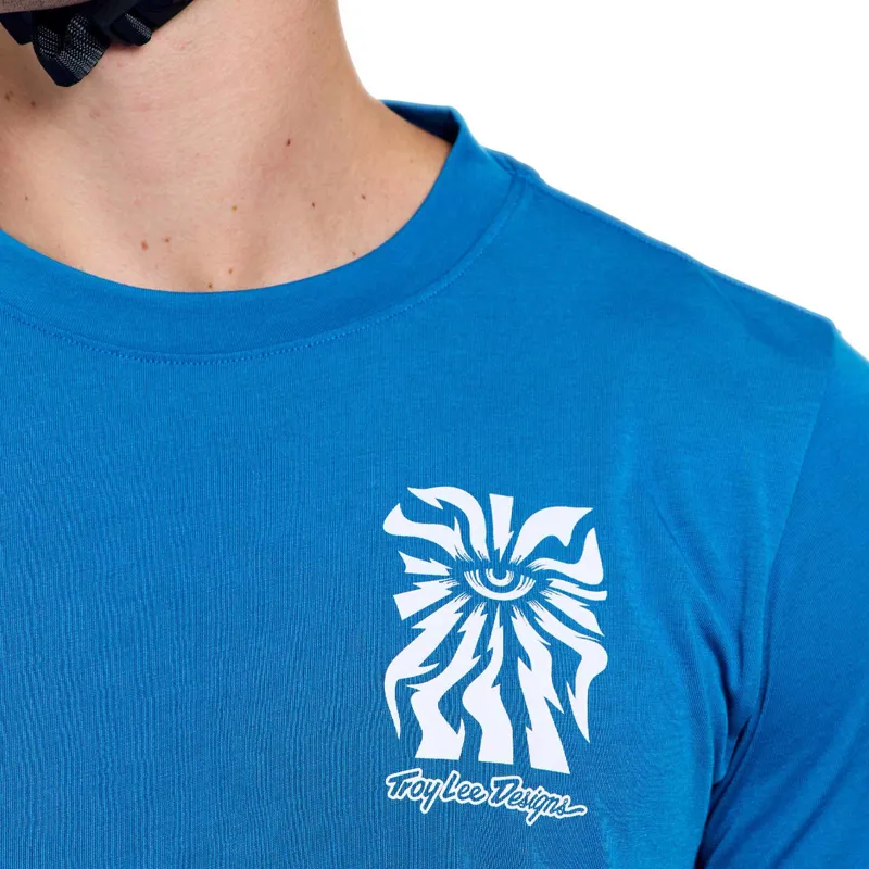 Troy Lee Designs Skyline Ride Men's Long Sleeve Jersey - One Eye Aero Blue-6