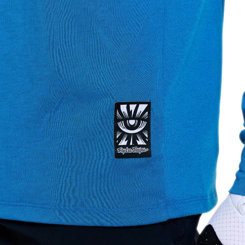 Troy Lee Designs Skyline Ride Men's Long Sleeve Jersey - One Eye Aero Blue-7