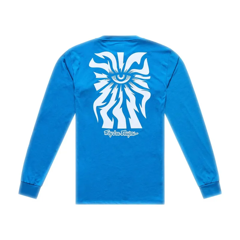 Troy Lee Designs Skyline Ride Men's Long Sleeve Jersey - One Eye Aero Blue-1