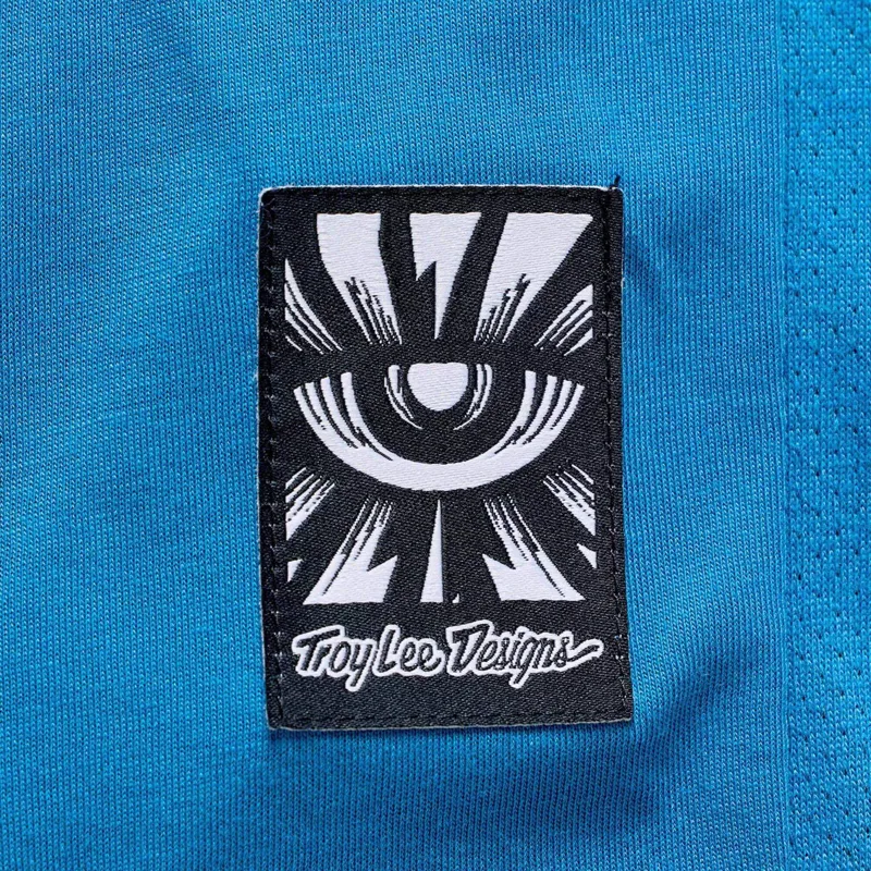 Troy Lee Designs Skyline Ride Men's Long Sleeve Jersey - One Eye Aero Blue-4