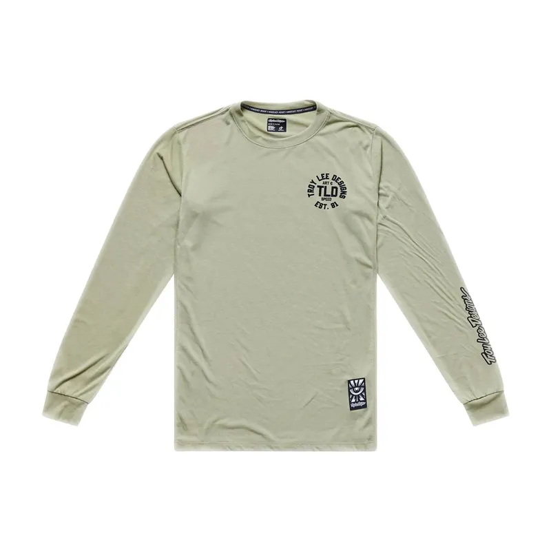 Troy Lee Designs Skyline Ride Men's Long Sleeve Jersey - Stamps Sage