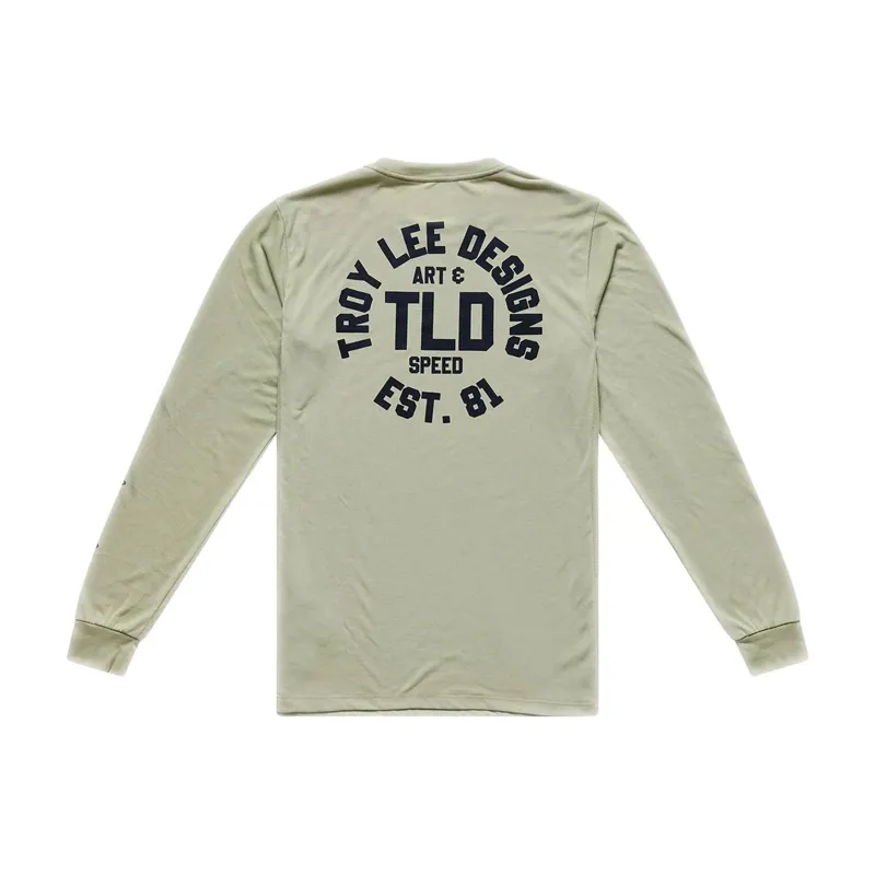 Troy Lee Designs Skyline Ride Men's Long Sleeve Jersey - Stamps Sage-1