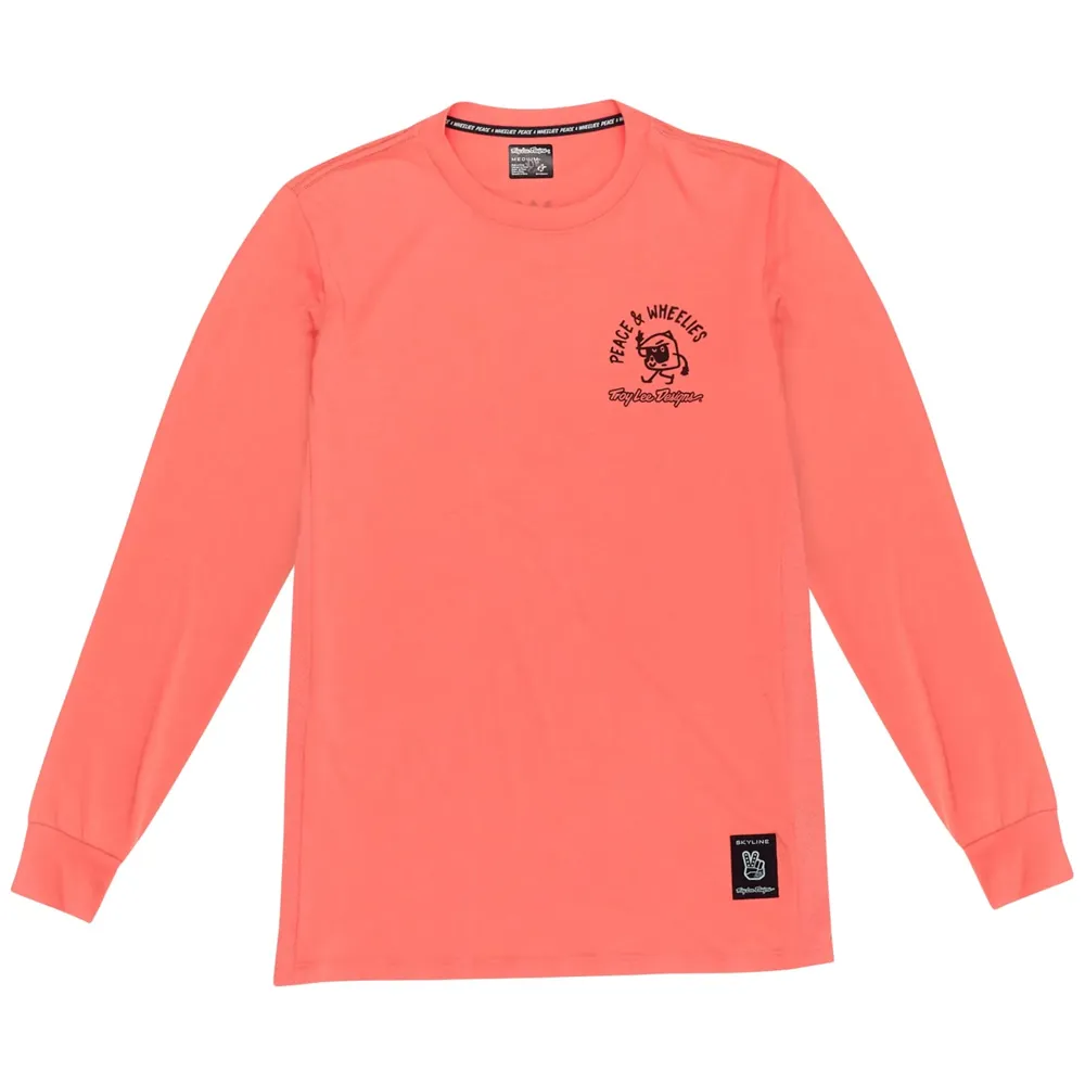 uPRISE Bikes Troy Lee Designs Skyline Ride Men's Long Sleeve Jersey - Melon | Price match, 365 day return s, 18-Month Warranty, Finance Available & Free UK Delivery