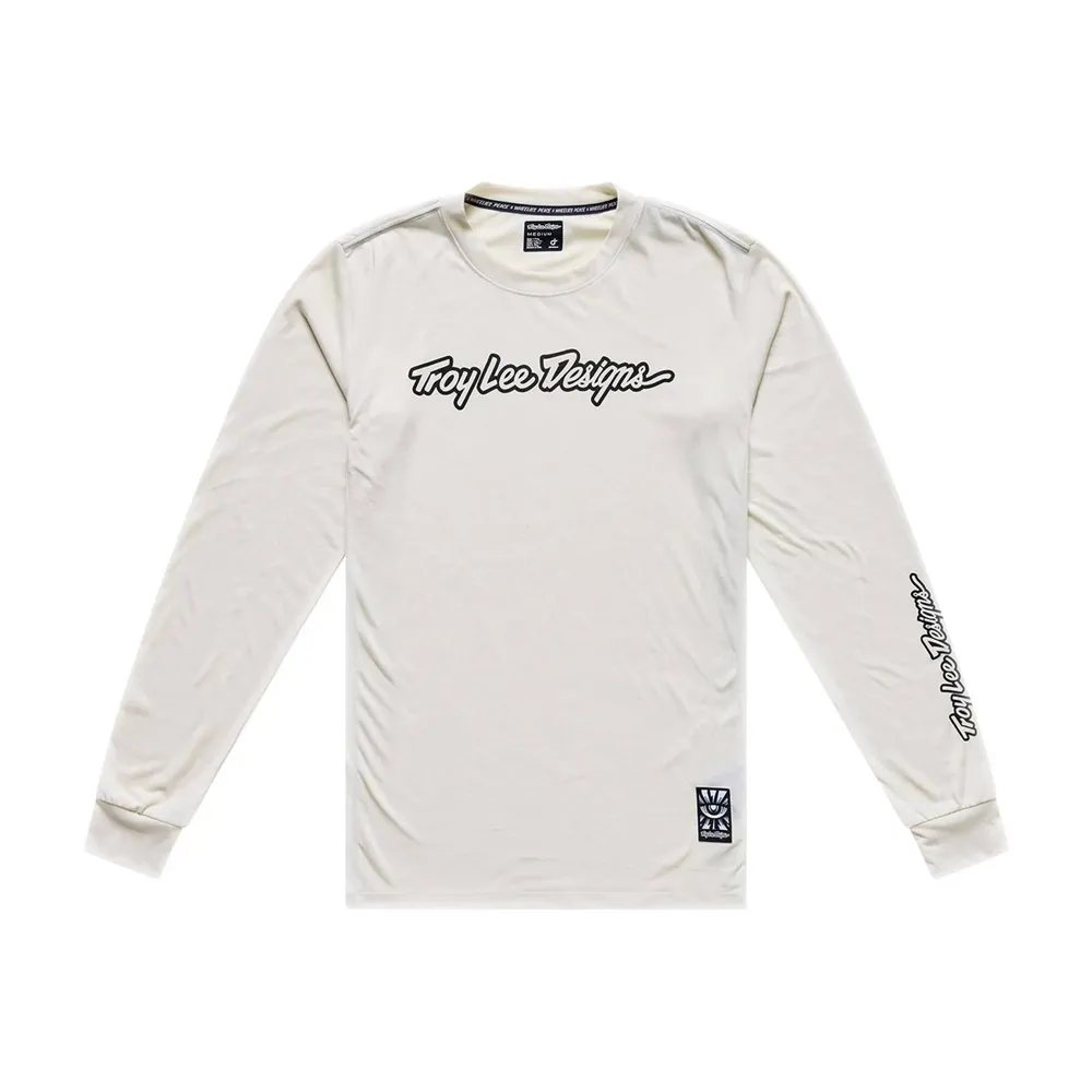 uPRISE Bikes Troy Lee Designs Skyline Ride Men's Long Sleeve Jersey - Signature Pumice | Price match, 365 day returns, 18-Month Warranty, Finance Available & Free UK Delivery