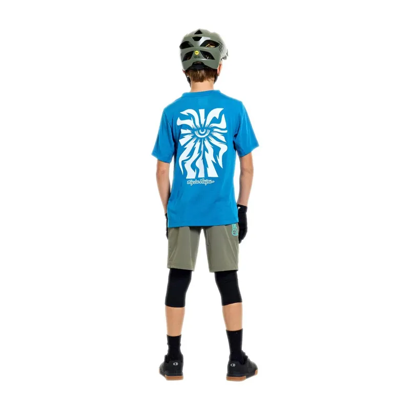 Troy Lee Designs Skyline Ride One Eye Youth Short Sleeve Technical T-Shirt - Aero Blue-7