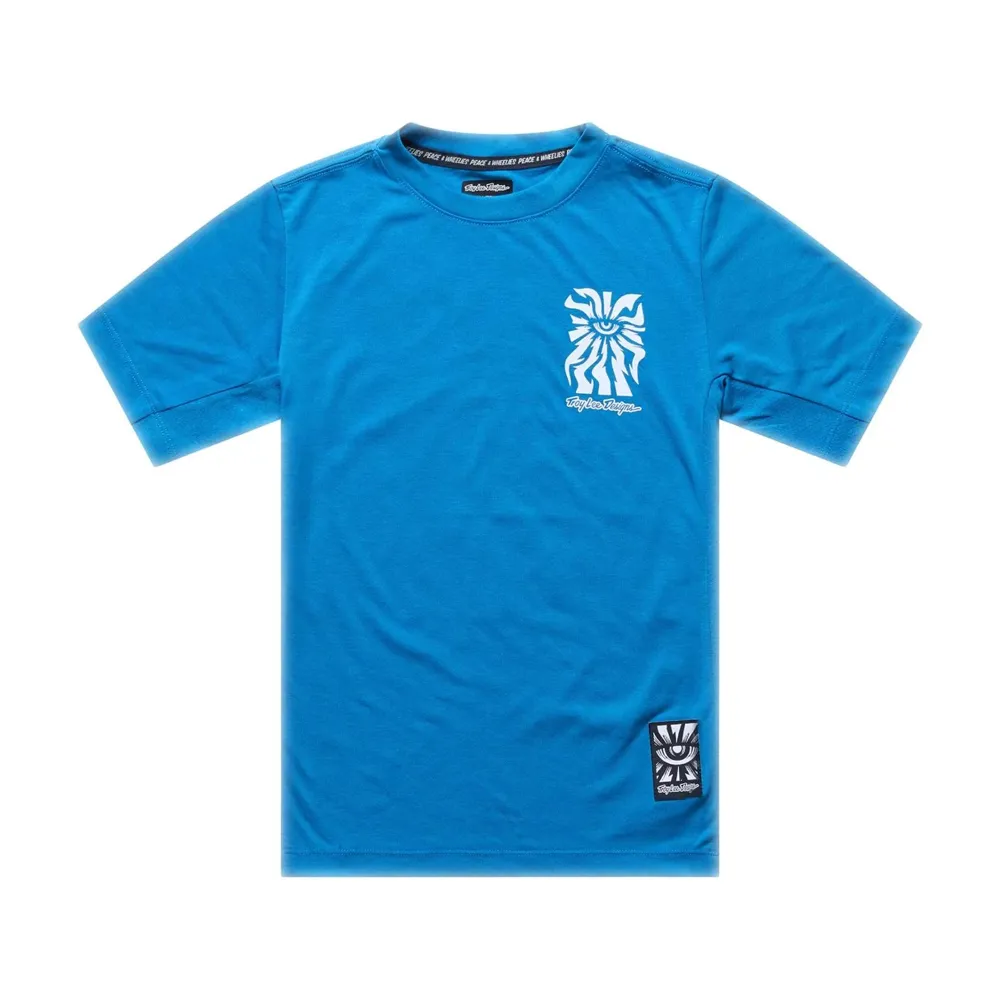 uPRISE Bikes Troy Lee Designs Skyline Ride One Eye Youth Short Sleeve Technical T-Shirt - Aero Blue | Price match, 365 day returns, 18-Month Warranty, Finance Available & Free UK Delivery