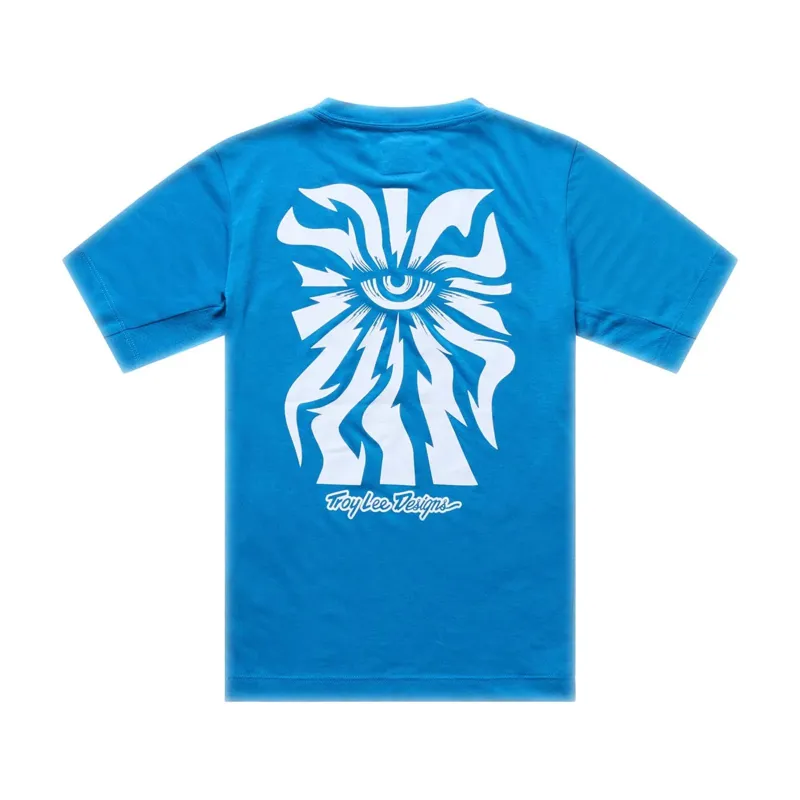 Troy Lee Designs Skyline Ride One Eye Youth Short Sleeve Technical T-Shirt - Aero Blue-1