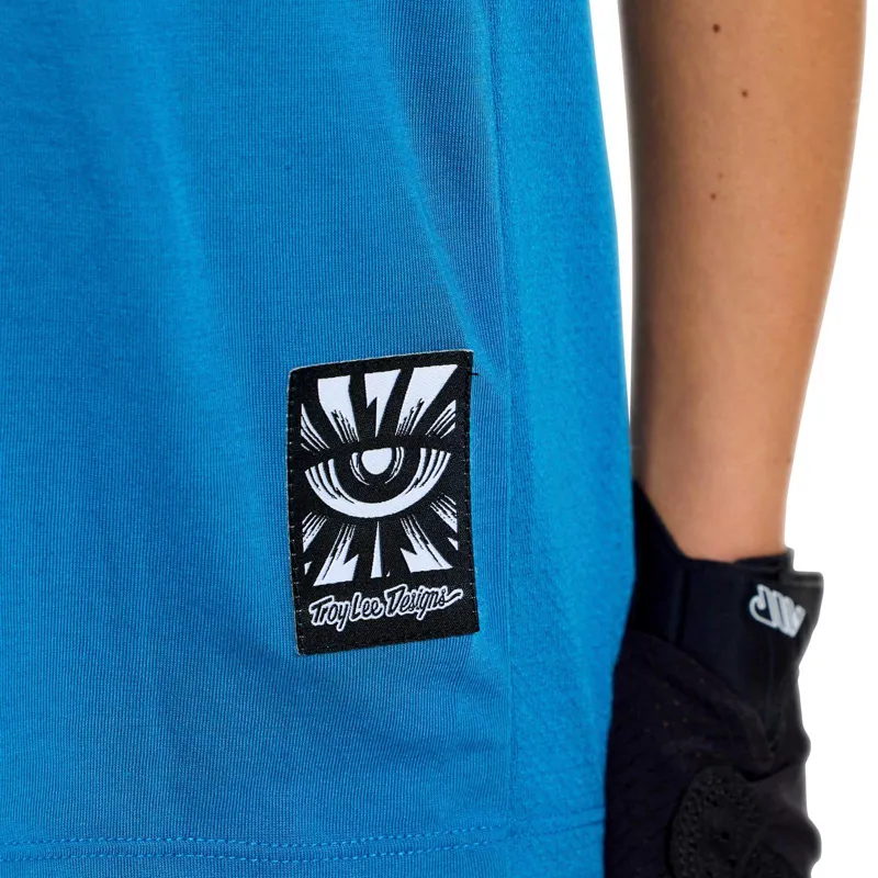 Troy Lee Designs Skyline Ride One Eye Youth Short Sleeve Technical T-Shirt - Aero Blue-5