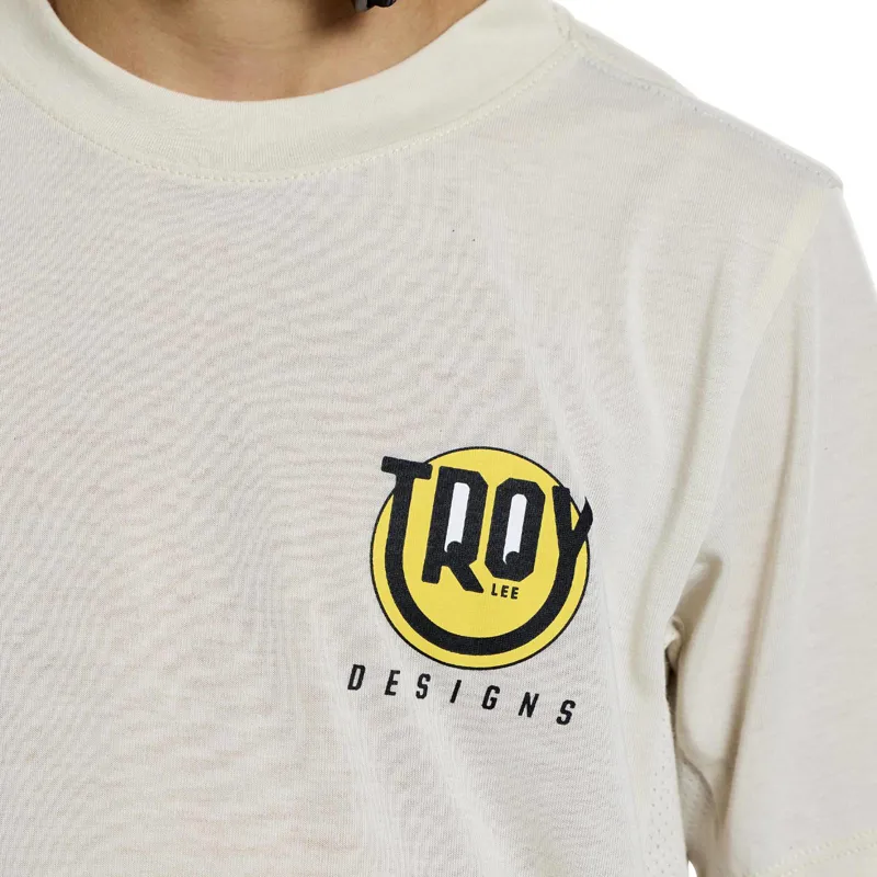 Troy Lee Designs Skyline Ride Happy Youth Short Sleeve Technical T-Shirt - Pumice-9