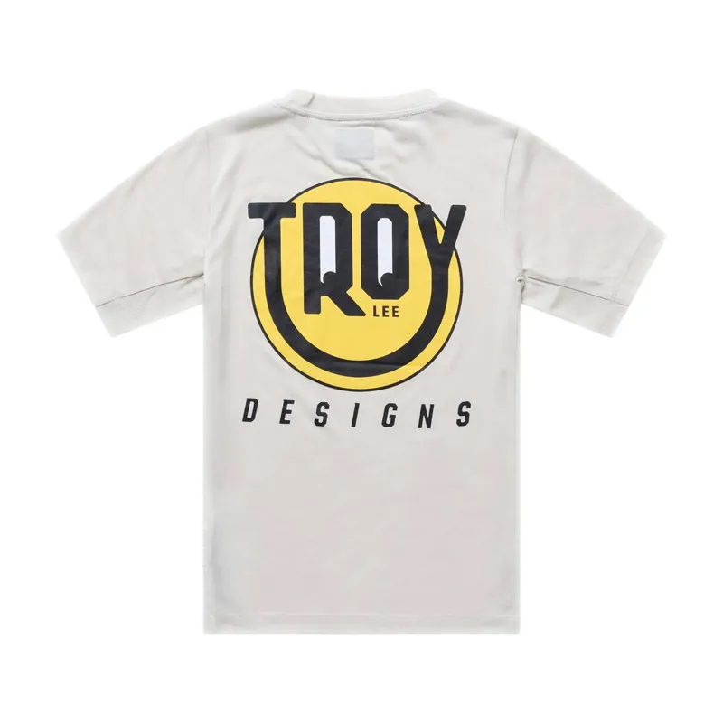 Troy Lee Designs Skyline Ride Happy Youth Short Sleeve Technical T-Shirt - Pumice-1