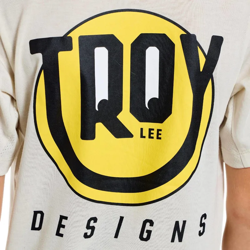 Troy Lee Designs Skyline Ride Happy Youth Short Sleeve Technical T-Shirt - Pumice-7