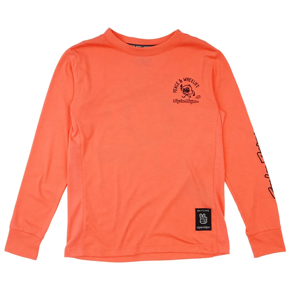 uPRISE Bikes Troy Lee Designs PW Skyline Ride Youth Long Sleeve Jersey - Melon | Price match, 365 day return s, 18-Month Warranty, Finance Available & Free UK Delivery