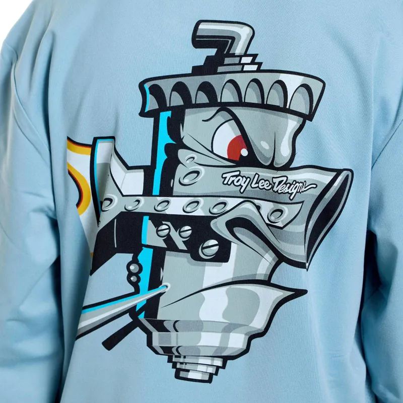 Troy Lee Designs Ruckus Ride Carbs Youth Long Sleeve T-Shirt - Dawn Blue-6