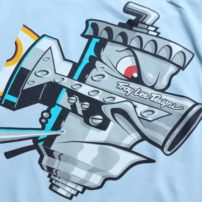 Troy Lee Designs Ruckus Ride Carbs Youth Long Sleeve T-Shirt - Dawn Blue-2
