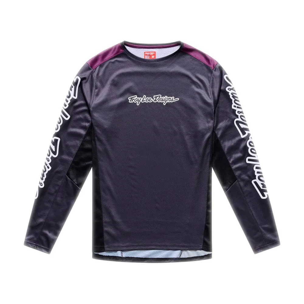 uPRISE Bikes Troy Lee Designs Stage Men's Long Sleeve Jersey - Signature Carbon | Price match, 365 day returns, 18-Month Warranty, Finance Available & Free UK Delivery