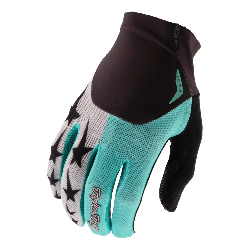 uPRISE Bikes Troy Lee Designs Ace Long Finger Gloves - Yo Moto Real Teal | Price match, 365 day returns, 18-Month Warranty, Finance Available & Free UK Delivery