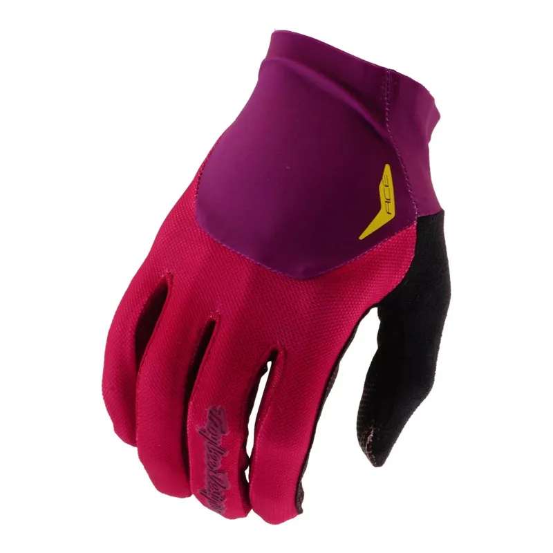 Troy Lee Designs Ace Long Finger Gloves - Solid Fuchsia