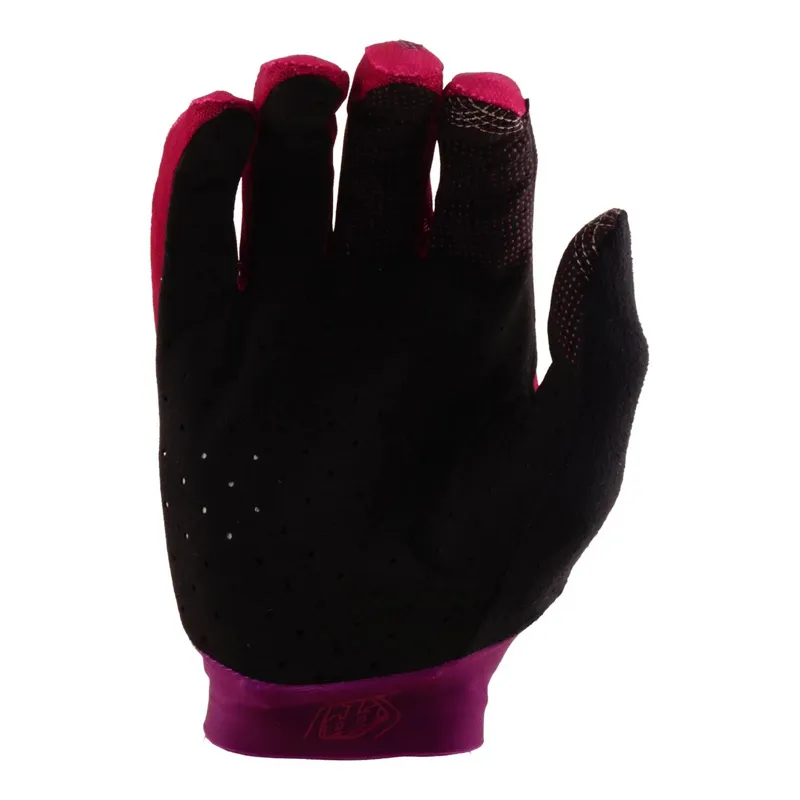 Troy Lee Designs Ace Long Finger Gloves - Solid Fuchsia-1