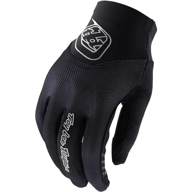Troy Lee Designs Ace 2.0 Women's Long Finger Gloves - Solid Black