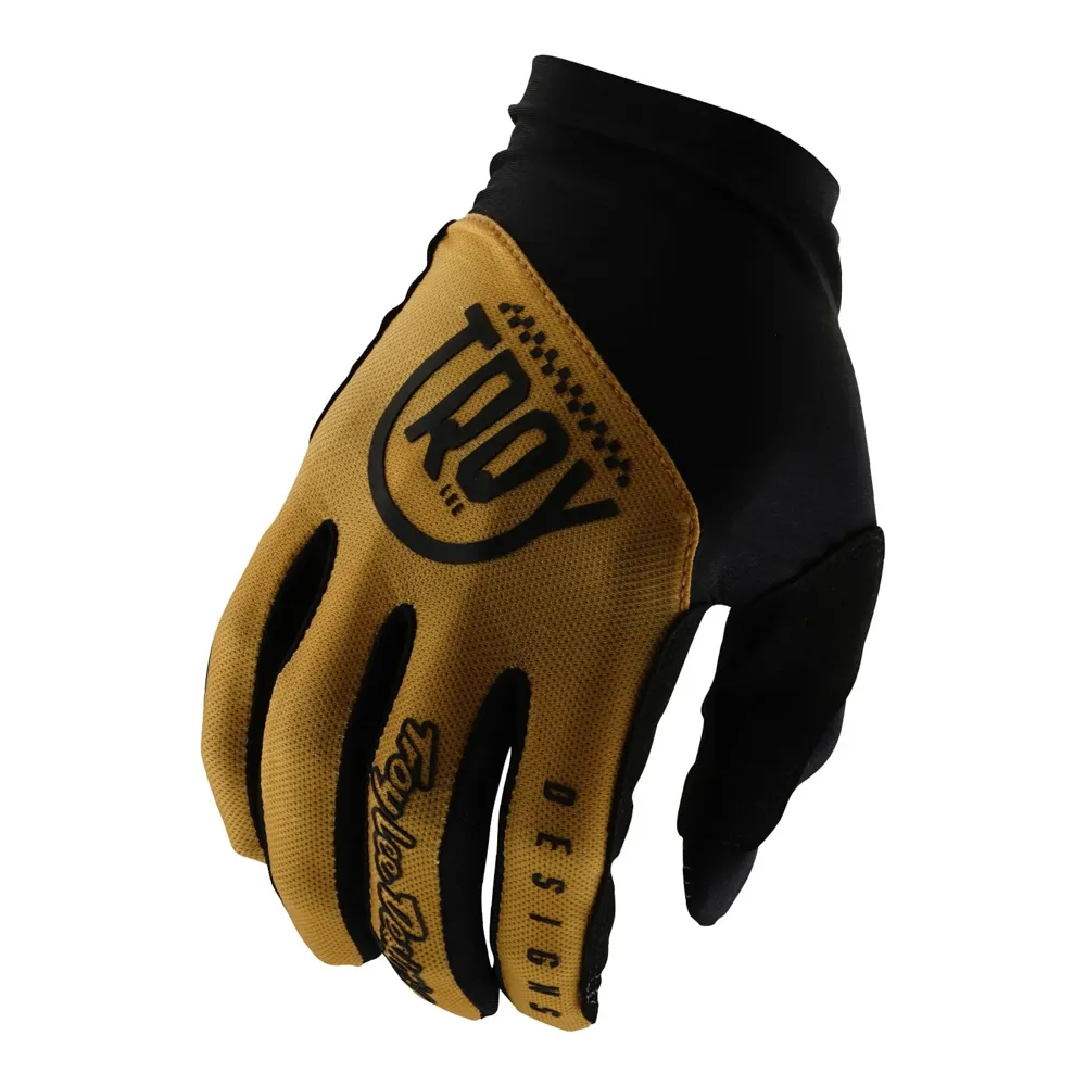 uPRISE Bikes Troy Lee Designs Flowline Men's Long Finger Gloves - Eyez Gold | Price match, 365 day return s, 18-Month Warranty, Finance Available & Free UK Delivery