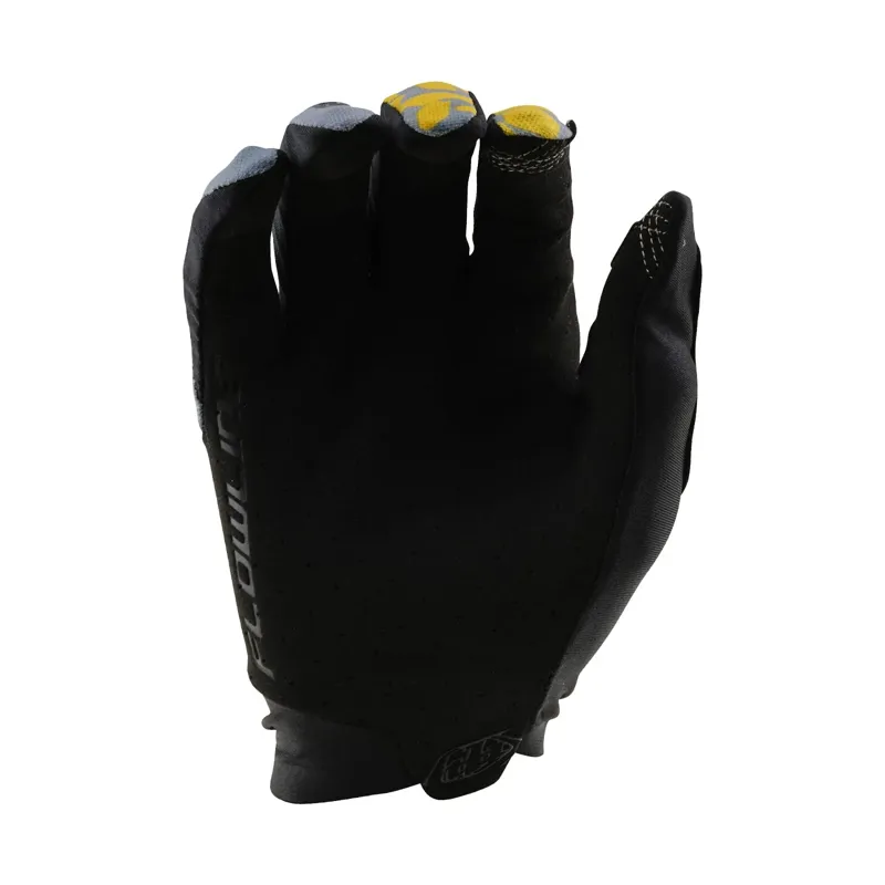 Troy Lee Designs Flowline Men's Long Finger Gloves - Peace-Up Dark Cloud-1