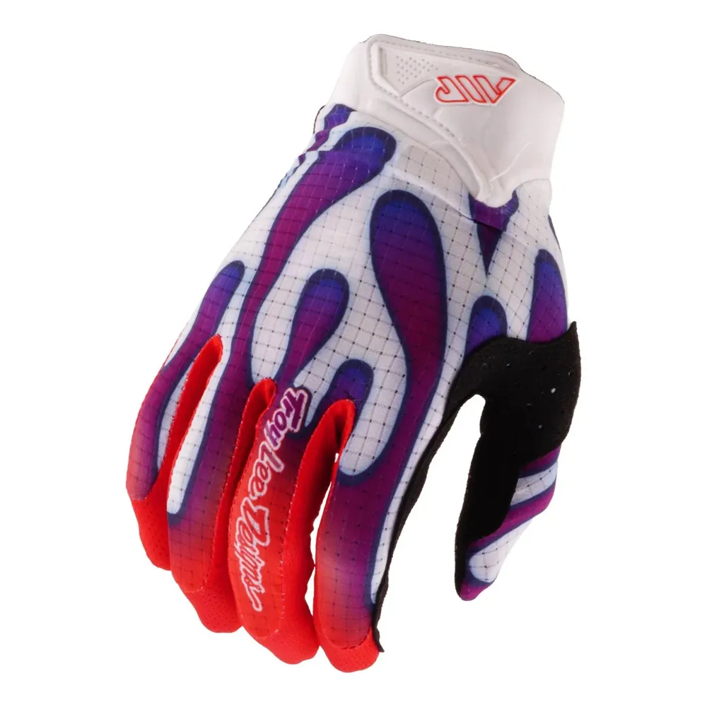 uPRISE Bikes Troy Lee Designs Air Long Finger Gloves - Overspray White/Violet | Price match, 365 day returns, 18-Month Warranty, Finance Available & Free UK Delivery