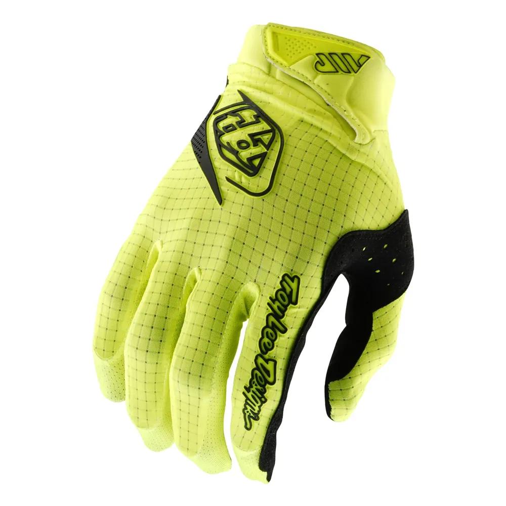 uPRISE Bikes Troy Lee Designs Air Men's Long Finger Gloves - Mono Flo Yellow | Price match, 365 day return s, 18-Month Warranty, Finance Available & Free UK Delivery