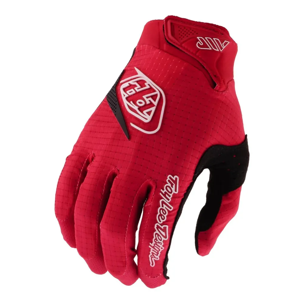 uPRISE Bikes Troy Lee Designs Air Long Finger Gloves - Mono Scarlet Glo | Price match, 365 day returns, 18-Month Warranty, Finance Available & Free UK Delivery