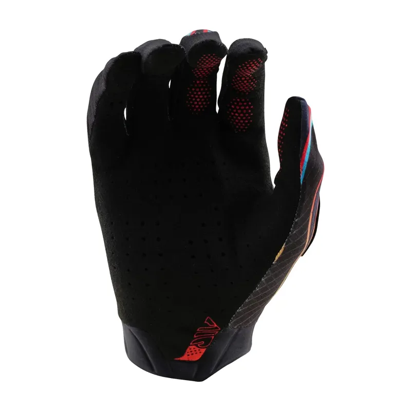 Troy Lee Designs Youth Air Long Finger Gloves - Torched Black/Red-1