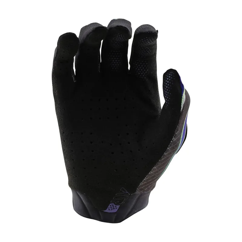 Troy Lee Designs Youth Air Long Finger Gloves - Torched Black/Purple-1