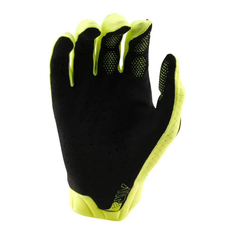 Troy Lee Designs Youth Air Long Finger Gloves - Mono Flo Yellow-1