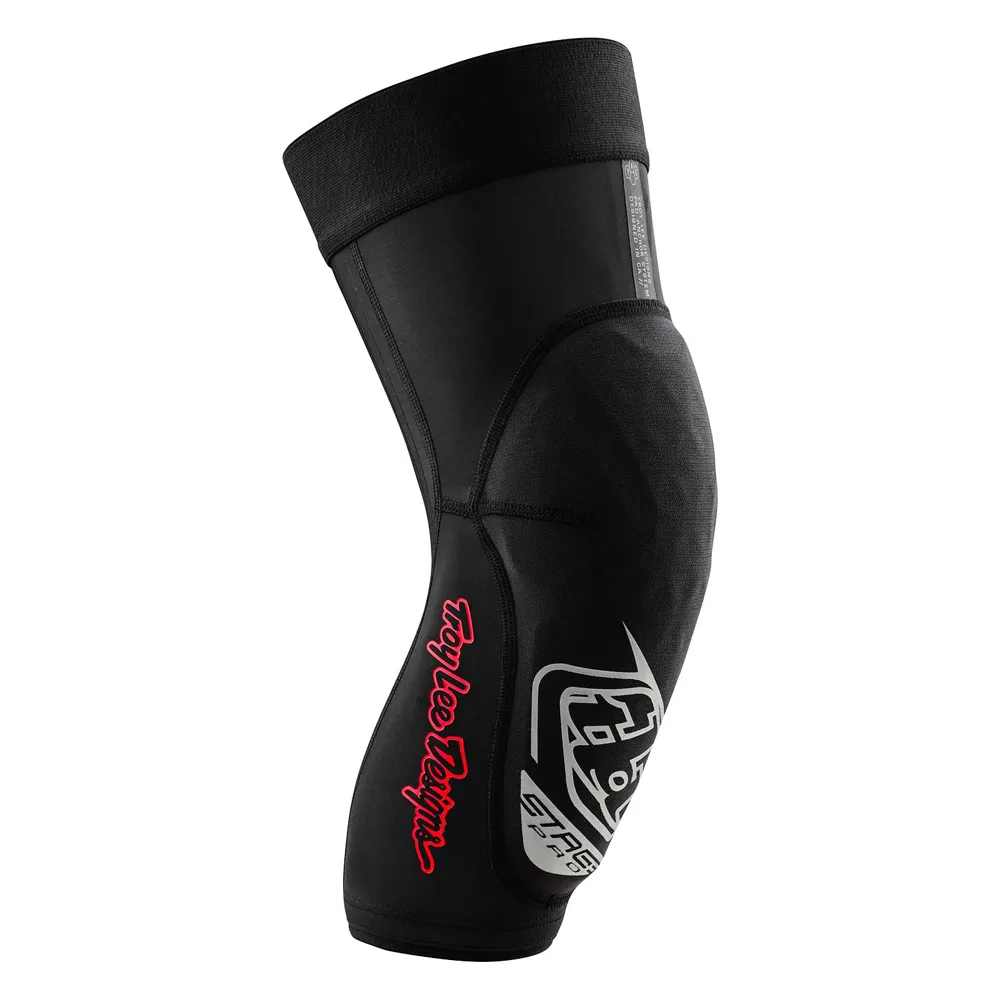 uPRISE Bikes Troy Lee Designs Stage Pro Knee Guards - Solid Black | Price match, 365 day return s, 18-Month Warranty, Finance Available & Free UK Delivery