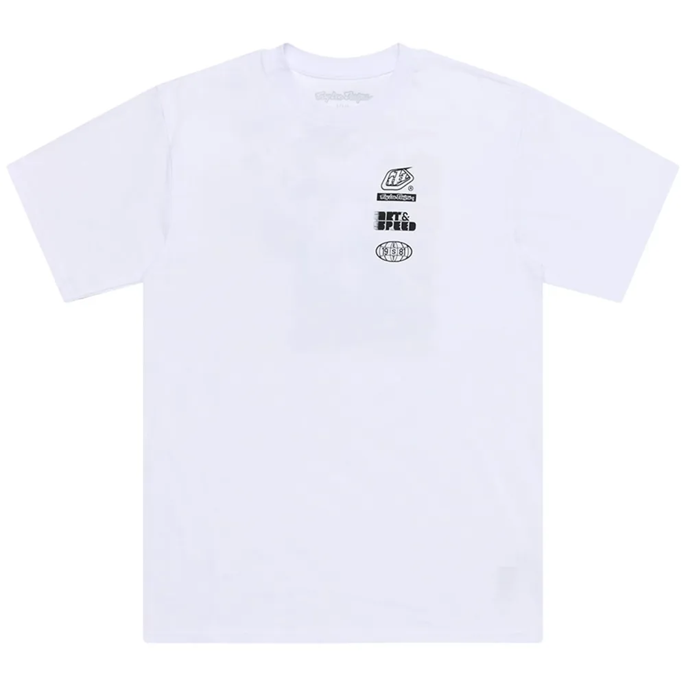 uPRISE Bikes Troy Lee Designs Overload Men's Short Sleeve T-Shirt -White | Price match, 365 day return s, 18-Month Warranty, Finance Available & Free UK Delivery