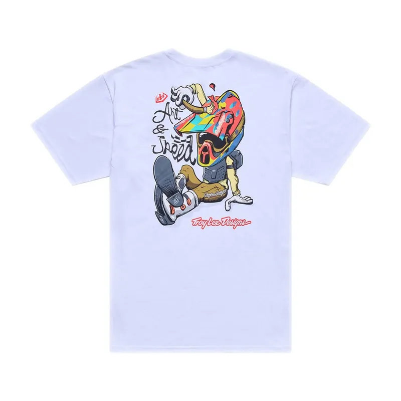 Troy Lee Designs Heritage Men's Short Sleeve T-Shirt - White-1