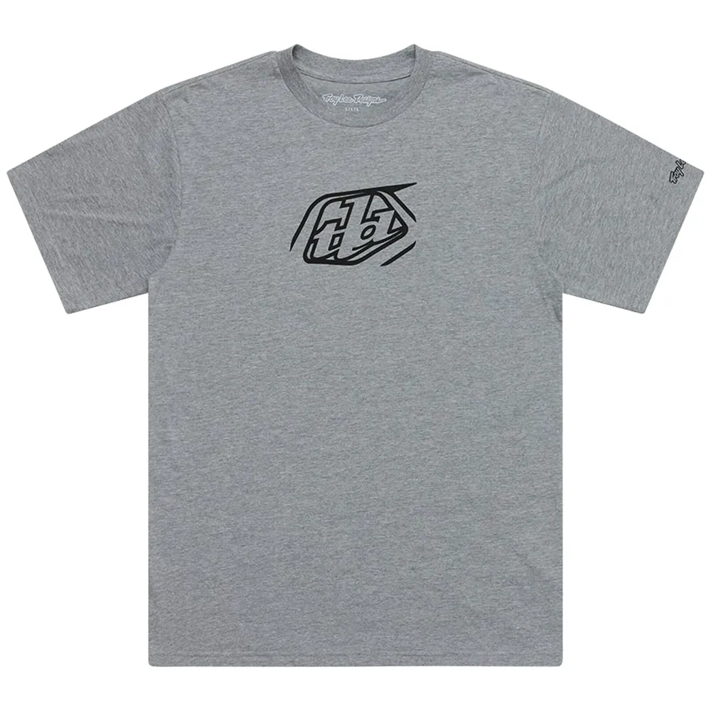 uPRISE Bikes Troy Lee Designs Badge Men's Short Sleeve T-Shirt - Grey Heather | Price match, 365 day return s, 18-Month Warranty, Finance Available & Free UK Delivery