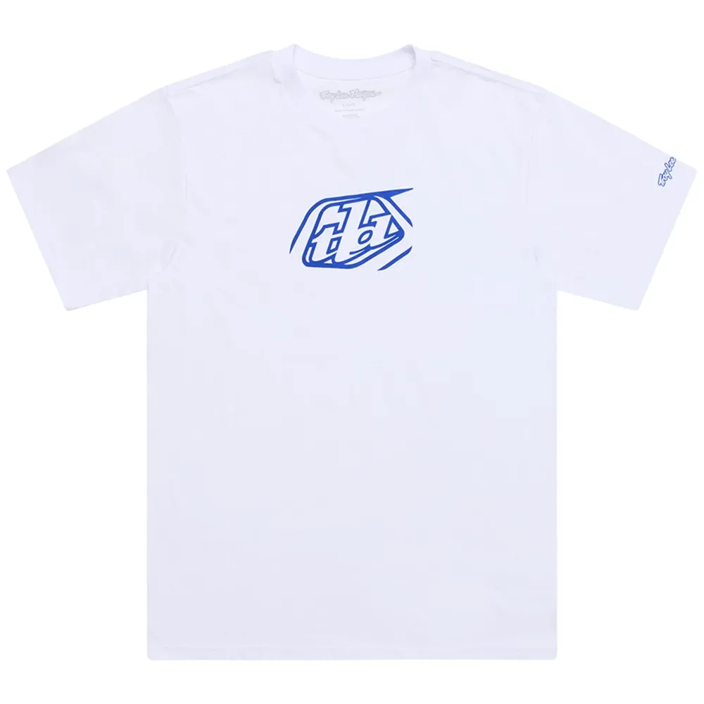 uPRISE Bikes Troy Lee Designs Badge Men's Short Sleeve T-Shirt - White | Price match, 365 day return s, 18-Month Warranty, Finance Available & Free UK Delivery