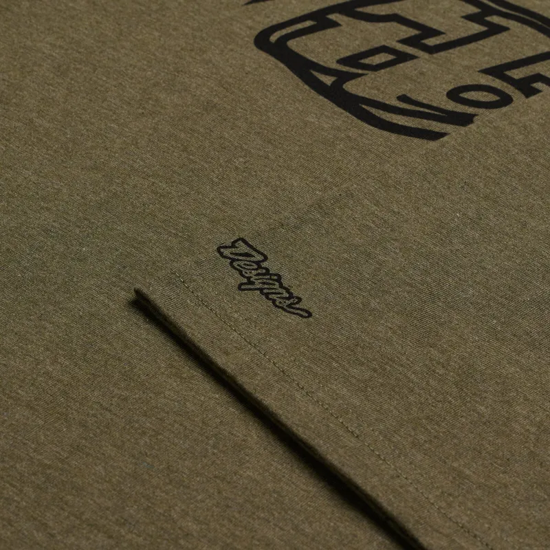 Troy Lee Designs Badge Men's Short Sleeve T-Shirt - Olive Heather-3