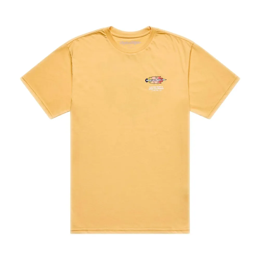 uPRISE Bikes Troy Lee Designs Feather Men's Short Sleeve T-Shirt - Feather Bleached Melon | Price match, 365 day returns, 18-Month Warranty, Finance Available & Free UK Delivery