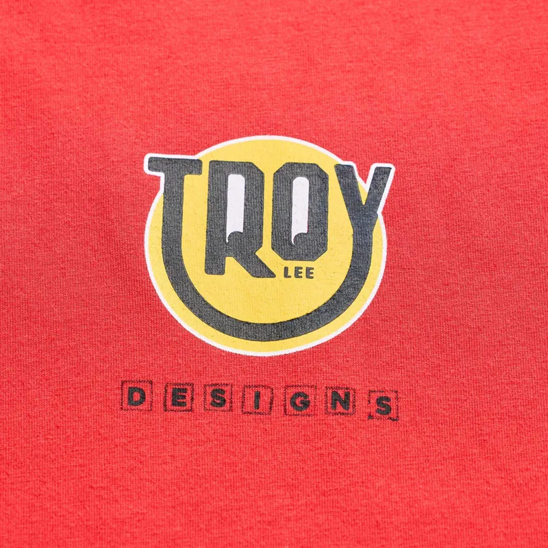Troy Lee Designs Happy Dayz Men's Short Sleeve T-Shirt - Scarlet-2