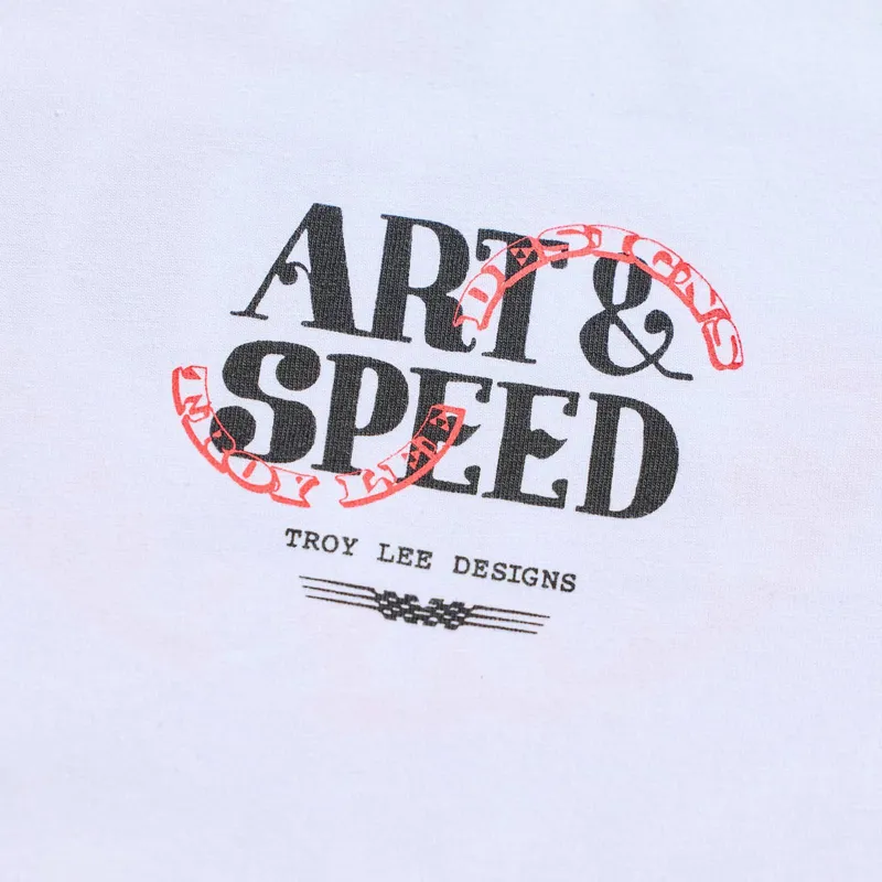 Troy Lee Designs Pink Slips Men's Short Sleeve T-Shirt - White-2