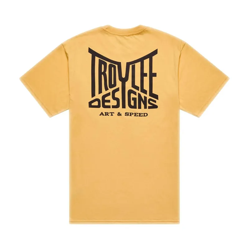 Troy Lee Designs Handlebar Men's Short Sleeve T-Shirt - Bleached Melon-1