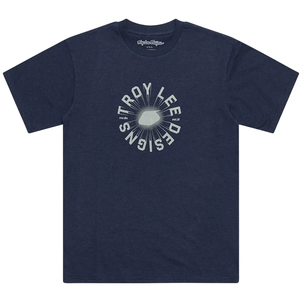 uPRISE Bikes Troy Lee Designs Rotation Men's Short Sleeve T-Shirt - Navy Heather | Price match, 365 day return s, 18-Month Warranty, Finance Available & Free UK Delivery