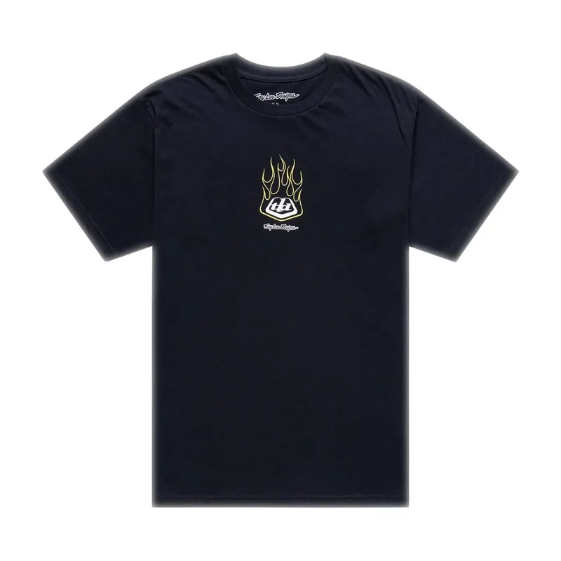 Troy Lee Designs Flame2 Men's Short Sleeve T-Shirt - Black