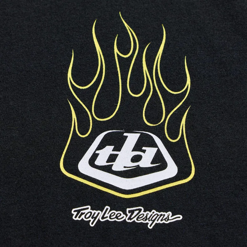 Troy Lee Designs Flame2 Men's Short Sleeve T-Shirt - Black-2