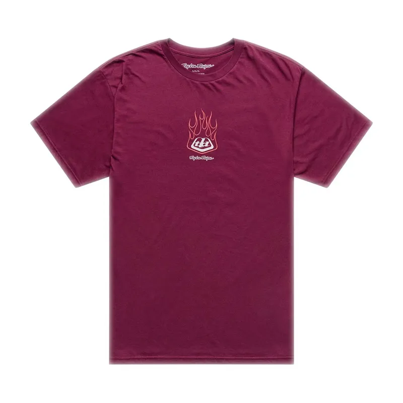 Troy Lee Designs Flame2 Men's Short Sleeve T-Shirt - Sangria