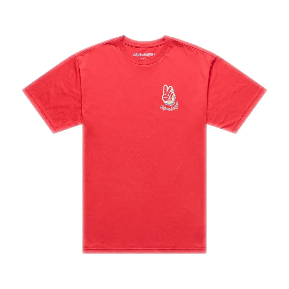 uPRISE Bikes Troy Lee Designs Deuces Men's Short Sleeve T-Shirt - Scarlet | Price match, 365 day returns, 18-Month Warranty, Finance Available & Free UK Delivery