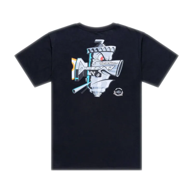 Troy Lee Designs Carb Club Men's Short Sleeve T-Shirt - Black-1