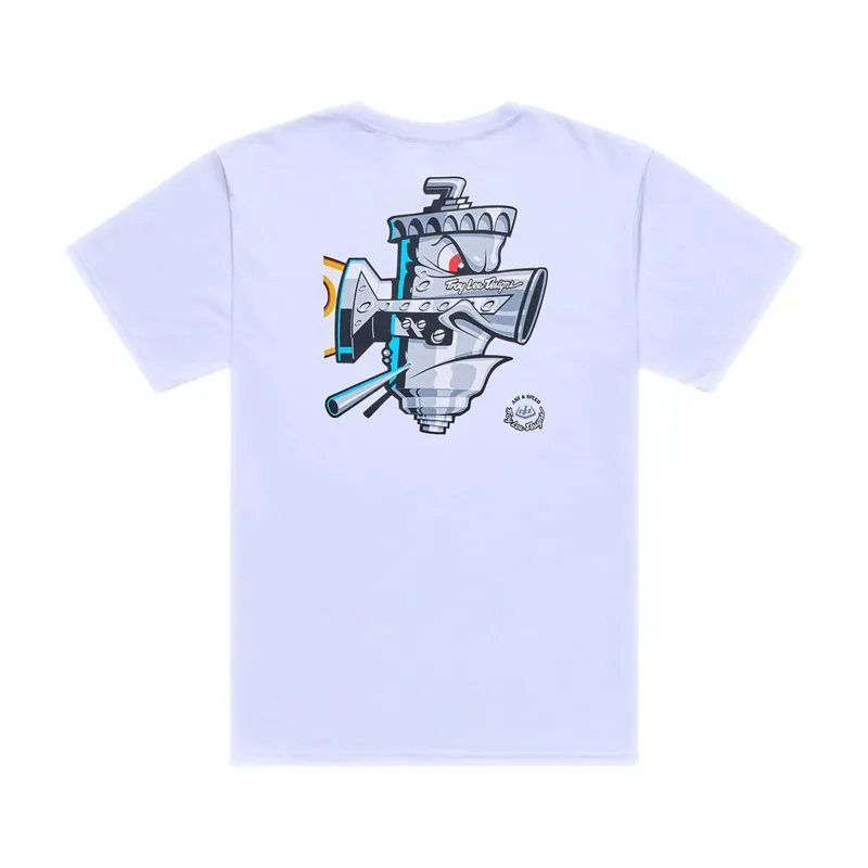 Troy Lee Designs Carb Club Men's Short Sleeve T-Shirt - White-1