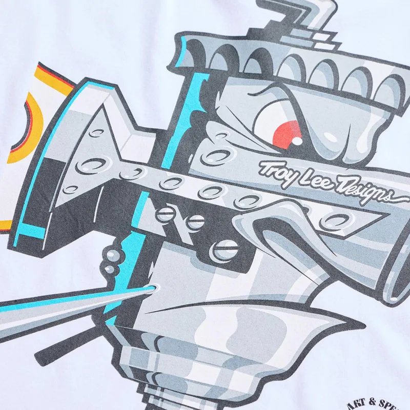Troy Lee Designs Carb Club Men's Short Sleeve T-Shirt - White-5